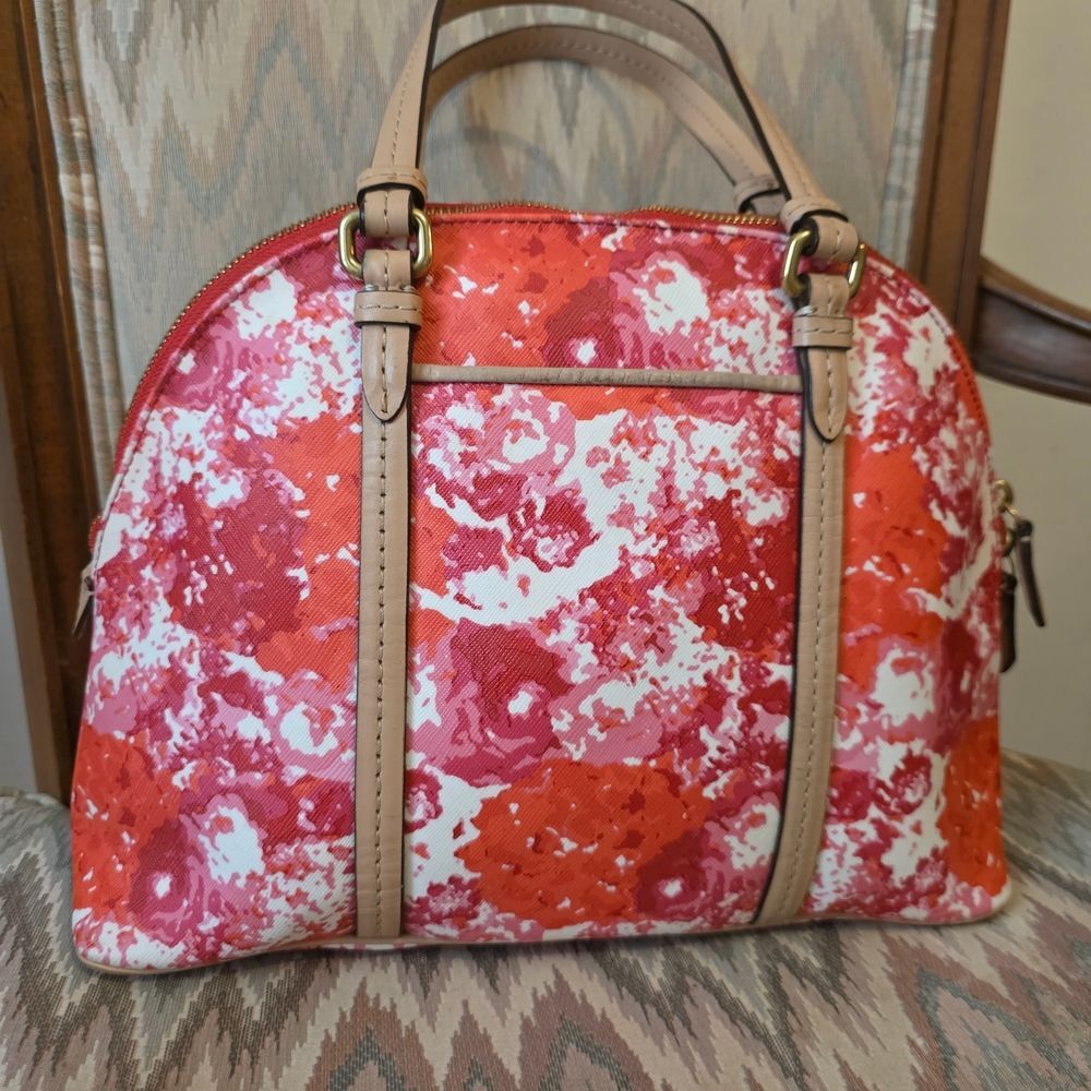 Coach Peyton Domed Floral Satchel Style 31341 - Picture 3 of 7